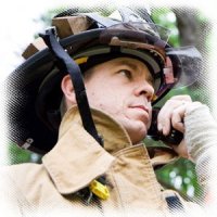 Public Safety Fireman on Radio