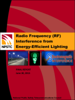 RF Interference from Energy Efficient Lighting